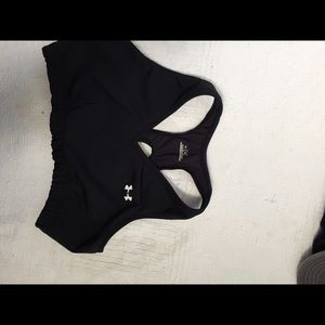 Black under armour sports bra